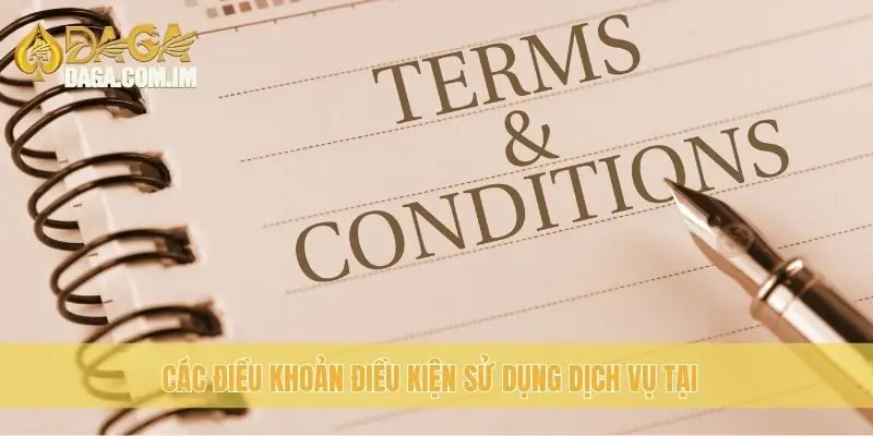 Các điều khoản điều kiện sử dụng dịch vụ tại